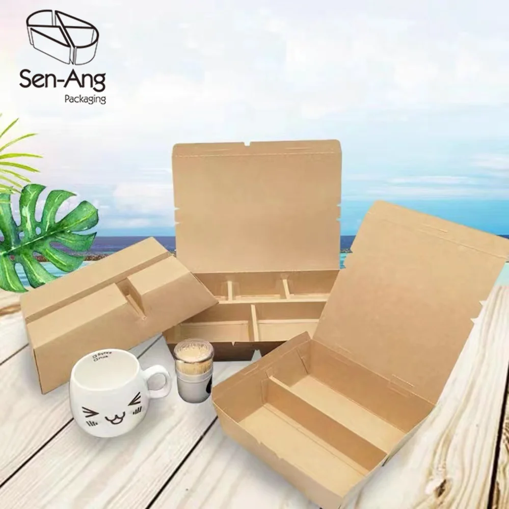 China Eco-Friendly Recyclable Kraft Folders Matt Lamination Sushi Takeaway Fast Food Packaging Paper Boxes - Image 5