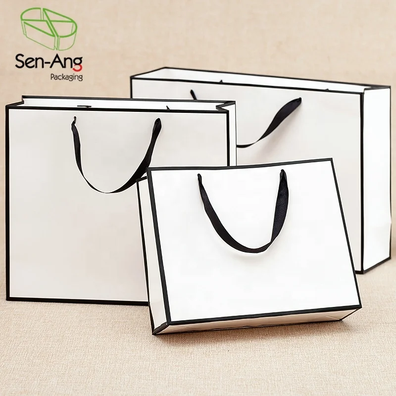 Flat Custom Printed Craft Paper Bag With Handle - Image 3