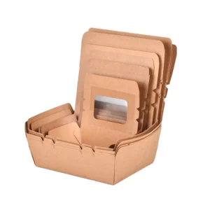 700 Custom Size Out Container Fried Chicken Fast Packaging Takeaway Away Food Delivery Paper Box for Restaurant
