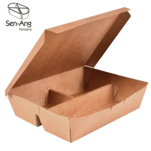 Fast Packaging Meal Takeaway With Compartment Takeway Insulated Paper Food Box