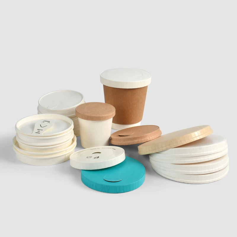 16oz Kraft Ripple Wall Disposable to Go Paper Coffee Cups With Paper Lid - Image 2