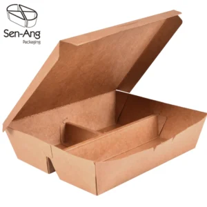 Factory Direct Sale Custom Kraft Paper Fast Takeaway Food Box