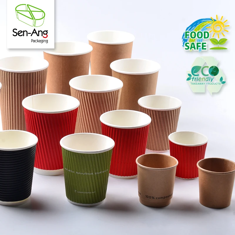 Hot Paper Cup Custom Paper Coffee Cup with logo Coffee Paper Cups - Image 6
