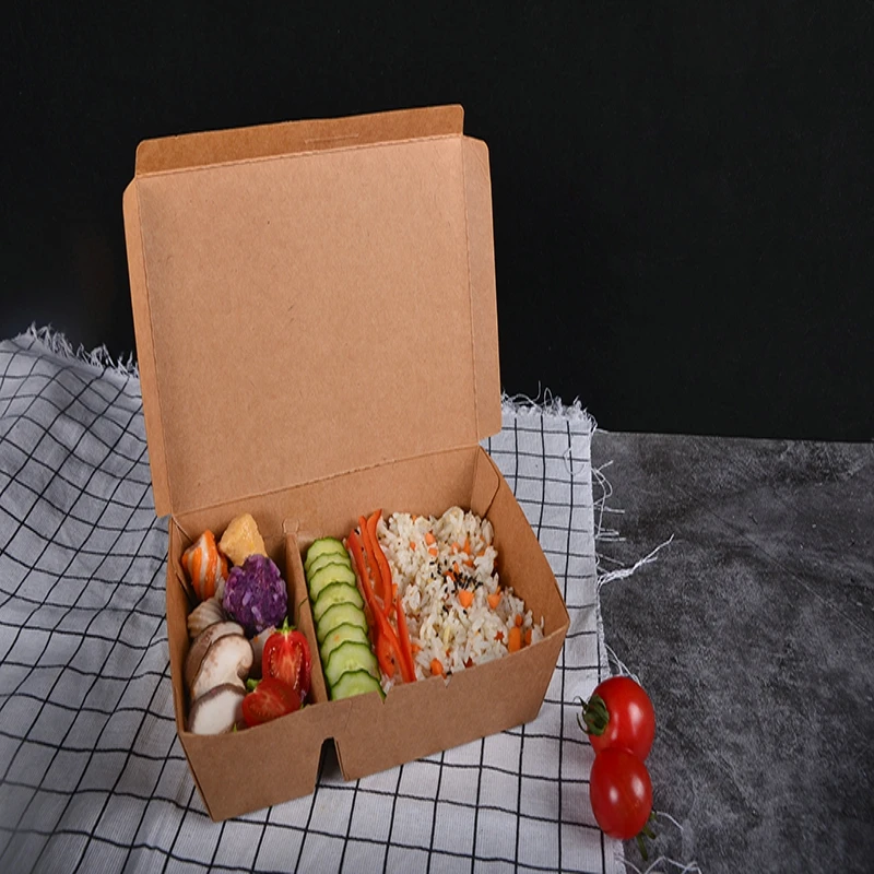 Custom Cane Donut Pastry Cake Packaging Food Container Eco Friendly 2 Compartment Lunch Box - Image 5