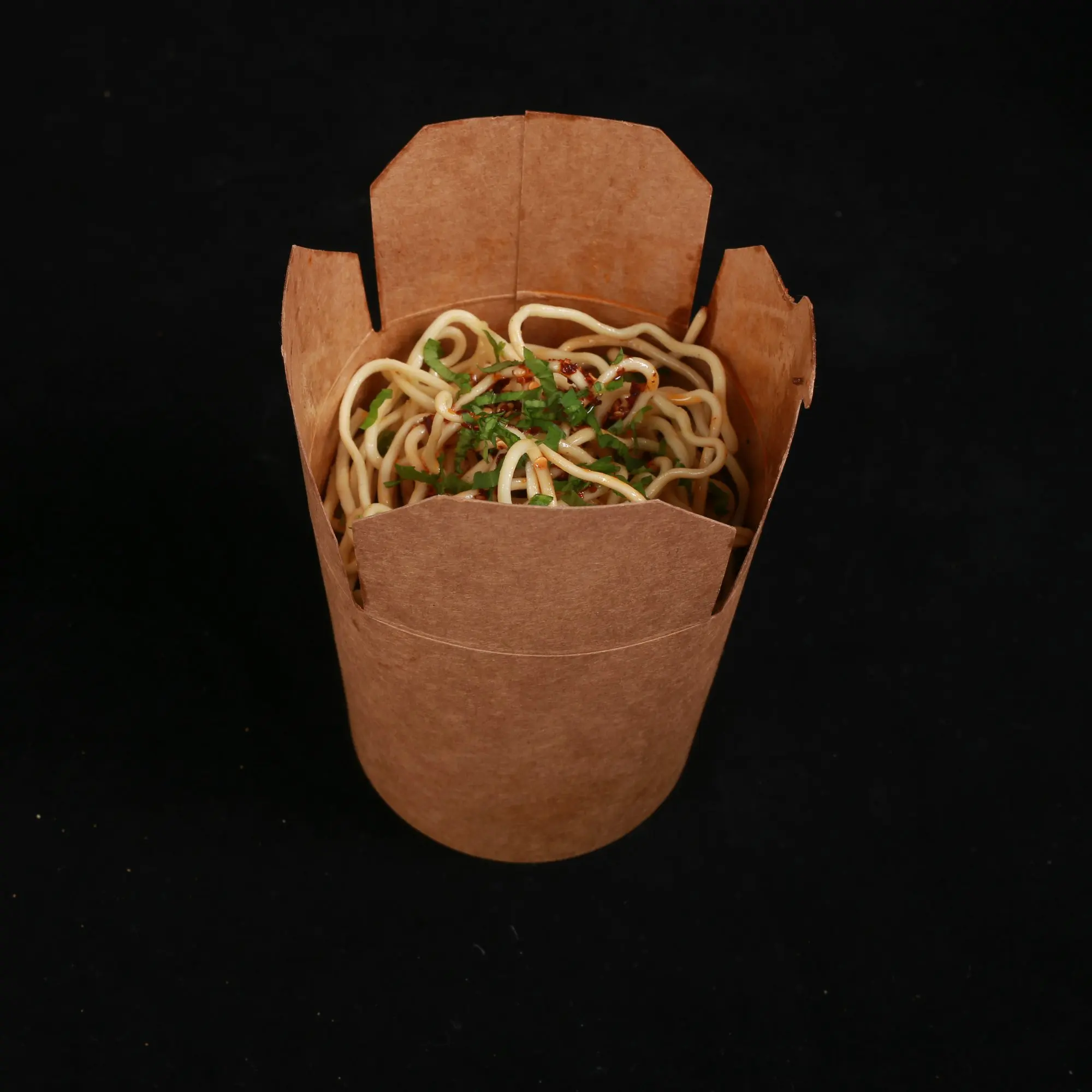 Eco-friendly Disposable Kraft Paper Folders Food Takeaway Packaging Embossing Customizable Size Rice Base - Image 4