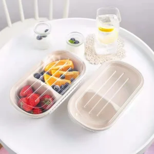 Disposable 700ml 850ml 1000ml Paper Pulp Sugarcane Bagasse Lunch Biodegradable Packaging