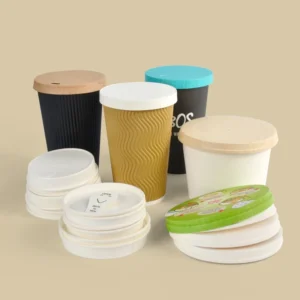 Hot Sale Biodegradable Compostable Disposable Food Grade 7oz 12 oz Lid Paper Cups