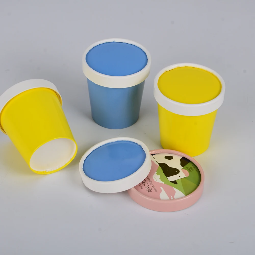 New Design Printed Logo Disposable 7oz 8oz 20oz 24oz 9oz 12oz 14oz Paper Cup Ice Cream Packaging - Image 4