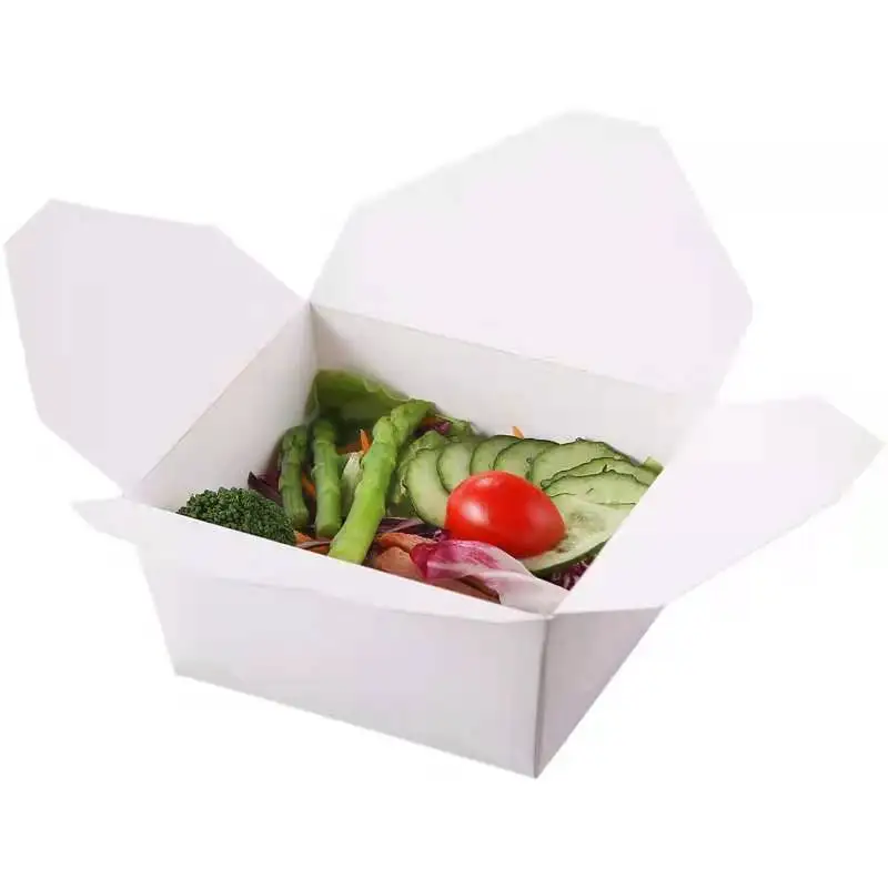 Custom Disposable Folder Kraft Paper Take Away Food Pack Box - Image 5