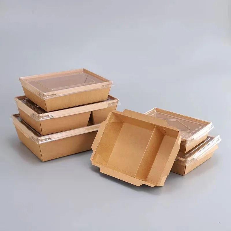 Wholesale Food Container Takeway Kraft Leak Proof Custom Packing Disposable Compartment Paper Lunch Box - Image 6