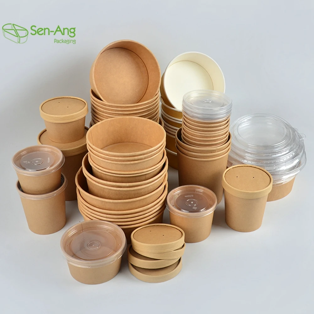 the New Listing Vegetable Soup Top Cup Noodle Bowl Thickened Disposable Porridge 16Oz Takeaway Food Packaging Bucket - Image 6