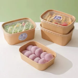 Best Price Bakery Food Kraft Paper Pack Wholesale Disposable Takeaway Box