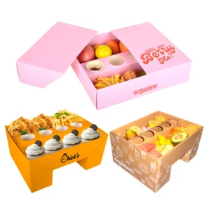 Wholesale Eco Friendly Corrugated Cardboard Transparent Design Luxury Foldable Packing Packaging square Chocolate Paper Box
