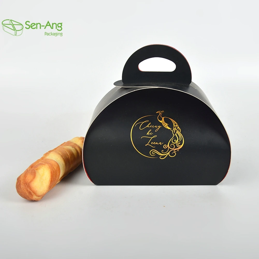 Good Quality Reusable Matt Lamination Kraft Window Custom Logo Paper Take Away Cake Box Eco-Friendly Takeaway Packaging - Image 6