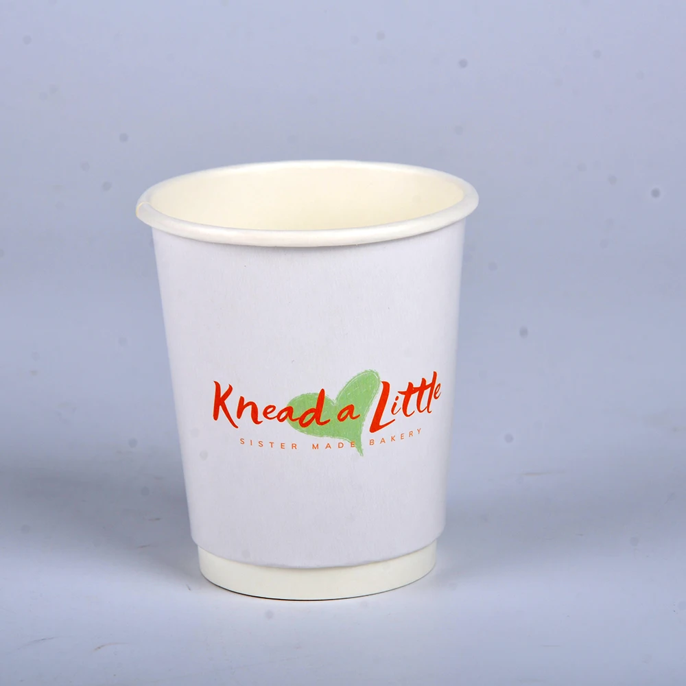 Coffee Espress Kraft Sleeves Cardboard With Lid 7oz 8oz 9oz Cold Paper Cups for Hot Drinks - Image 3