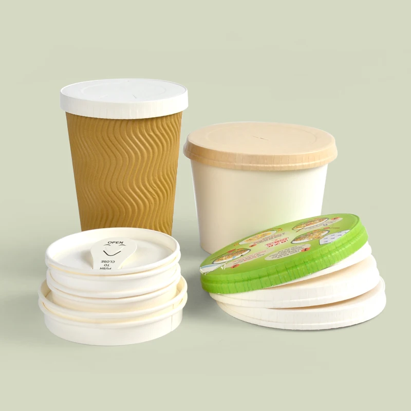 Black and White Coffee With Lid Disposable for Hot Biodegradable Ripple Wall Paper Cups - Image 4