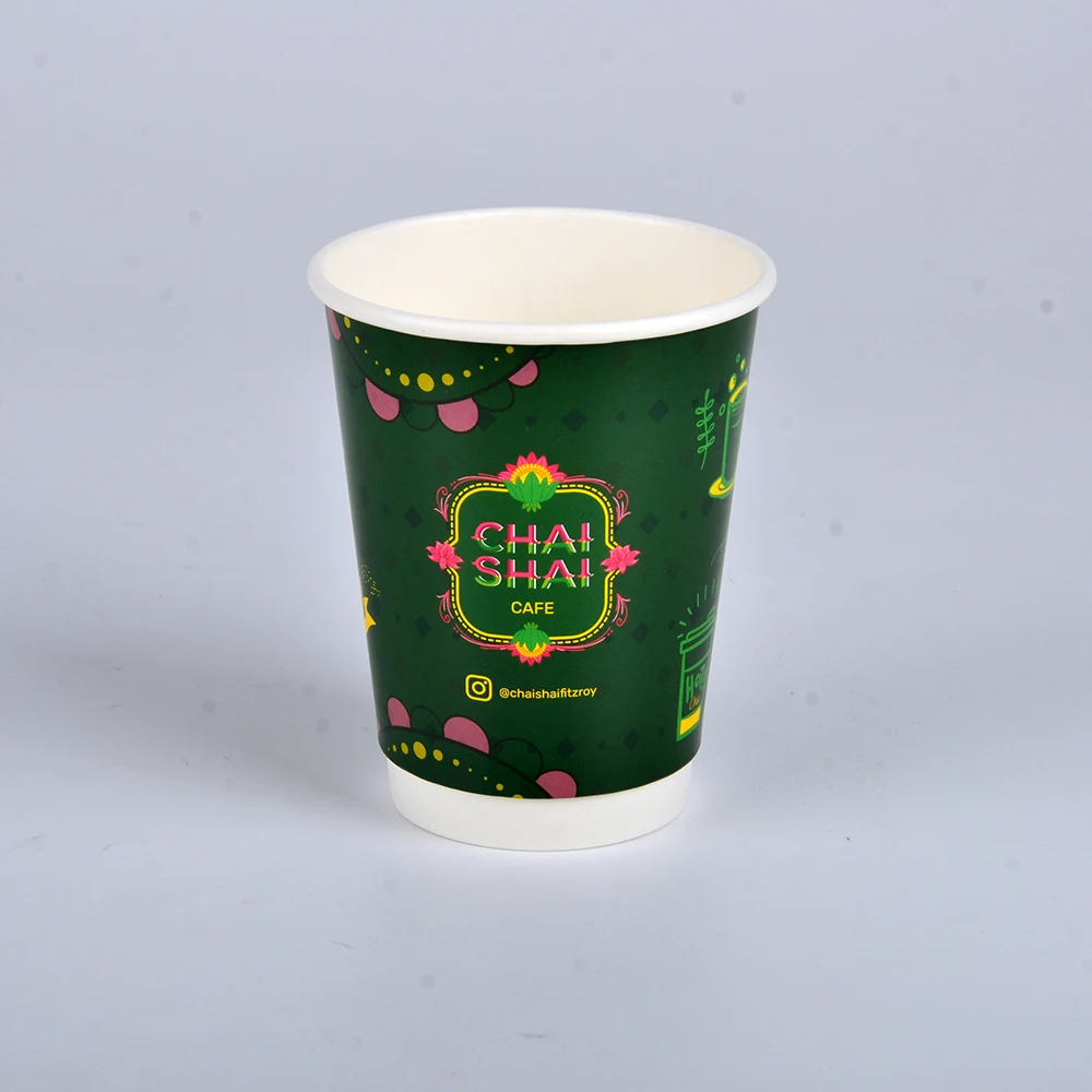 Coffee Espress Kraft Sleeves Cardboard With Lid 7oz 8oz 9oz Cold Paper Cups for Hot Drinks - Image 2