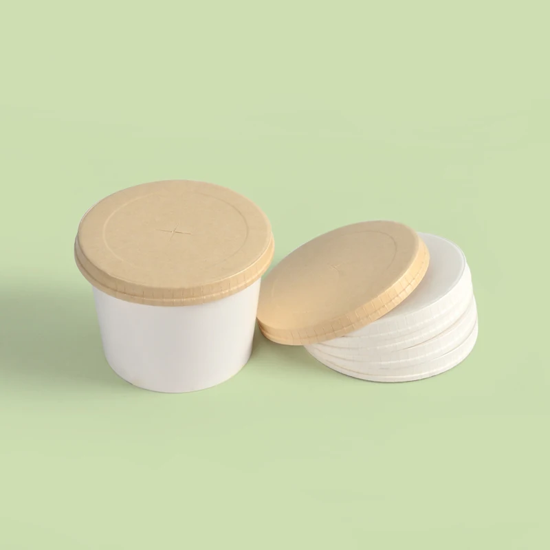 16oz Kraft Ripple Wall Disposable to Go Paper Coffee Cups With Paper Lid