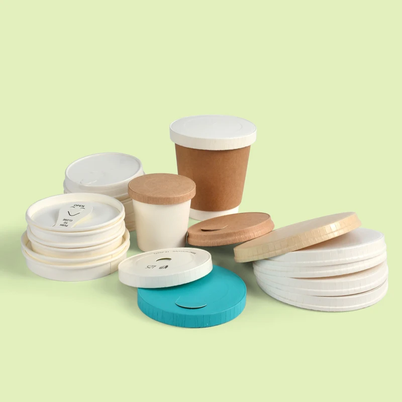 16oz Kraft Ripple Wall Disposable to Go Paper Coffee Cups With Paper Lid - Image 4