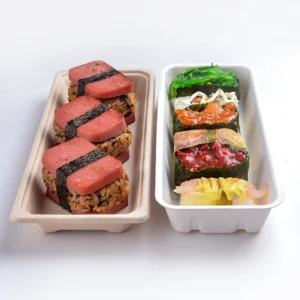 100% Biodegradable Sushi Box With Lid