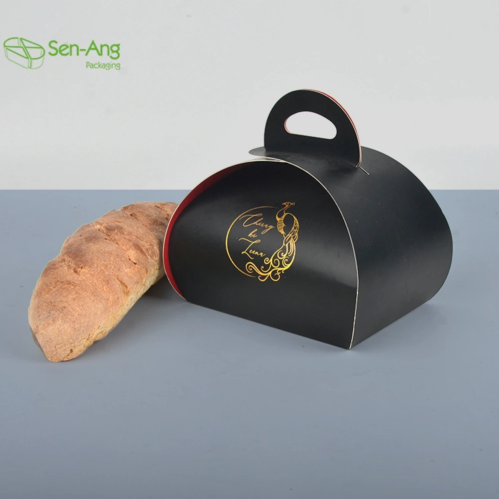 Good Quality Reusable Matt Lamination Kraft Window Custom Logo Paper Take Away Cake Box Eco-Friendly Takeaway Packaging - Image 2