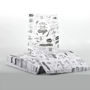 Top Fashion Wholesale Retail Gift for Take Away Brown Kraft Paper Takeaway Bag Without Handle