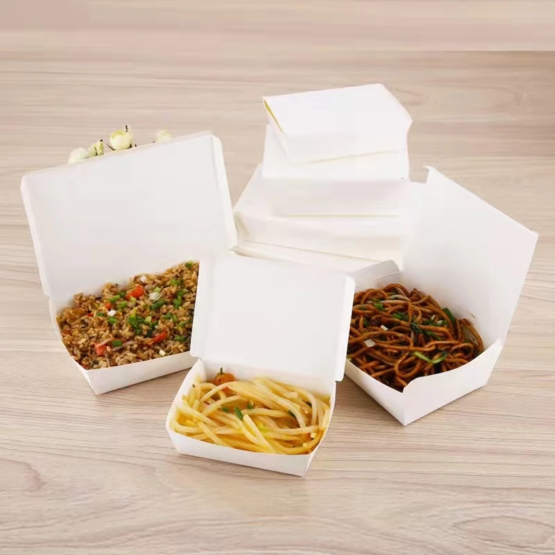 1400ML Disposable Eco-Friendly Kraft Paper Lunch Takeout Box with Matt Lamination for Sushi Salad & Fast Food Packaging - Image 6