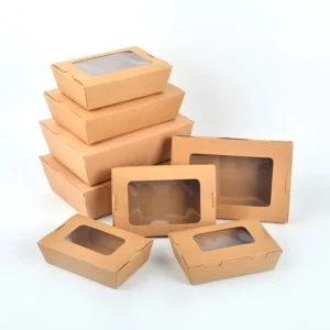 Printed Cardboard Paper Food Packaging Cake Box Wholesale With Handle