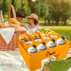 Factory Wholesale Custom Logo Paper Color Flip Box Party Chocolate Favorite Grazing Box Catering Packaging Foldable Platter Box