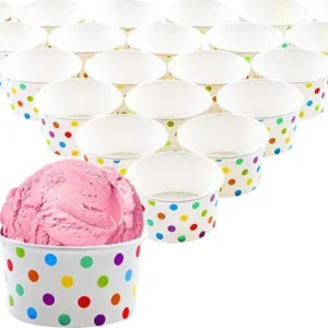 Eco Friendly Craft Paper Food Grade Disposable Custom Logo Printed Take Away Coffee & Ice Cream Packing Cup