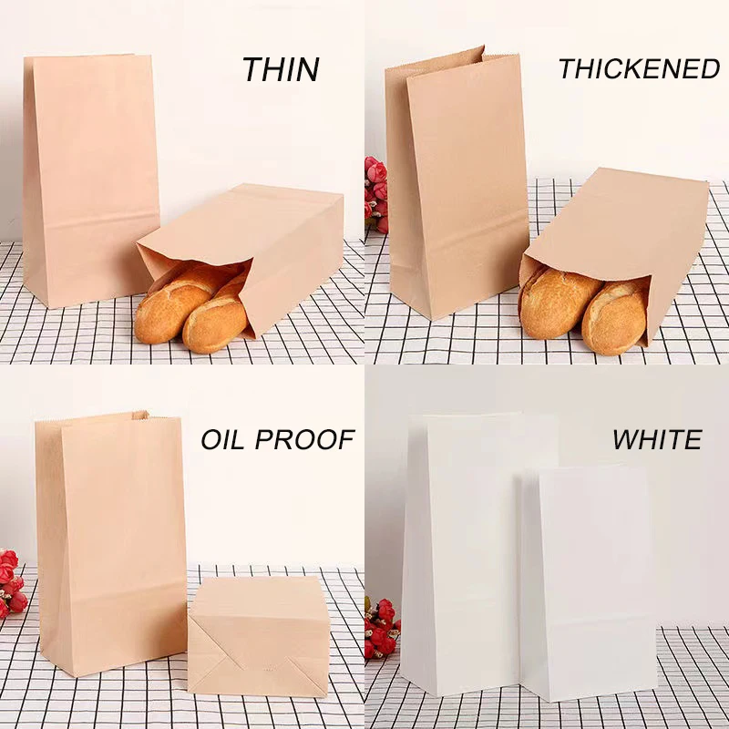 Hot Selling Manufacture Paper Bags With Handle Custom Logo Bolsa De Papel for Kraft Food Paper Bag - Image 5