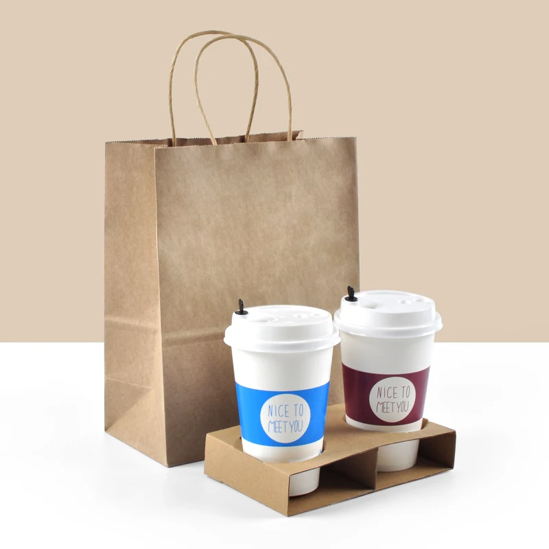 Biodegradable New Design Kraft Paper Kids Party Gift Bags with Handles - Image 5