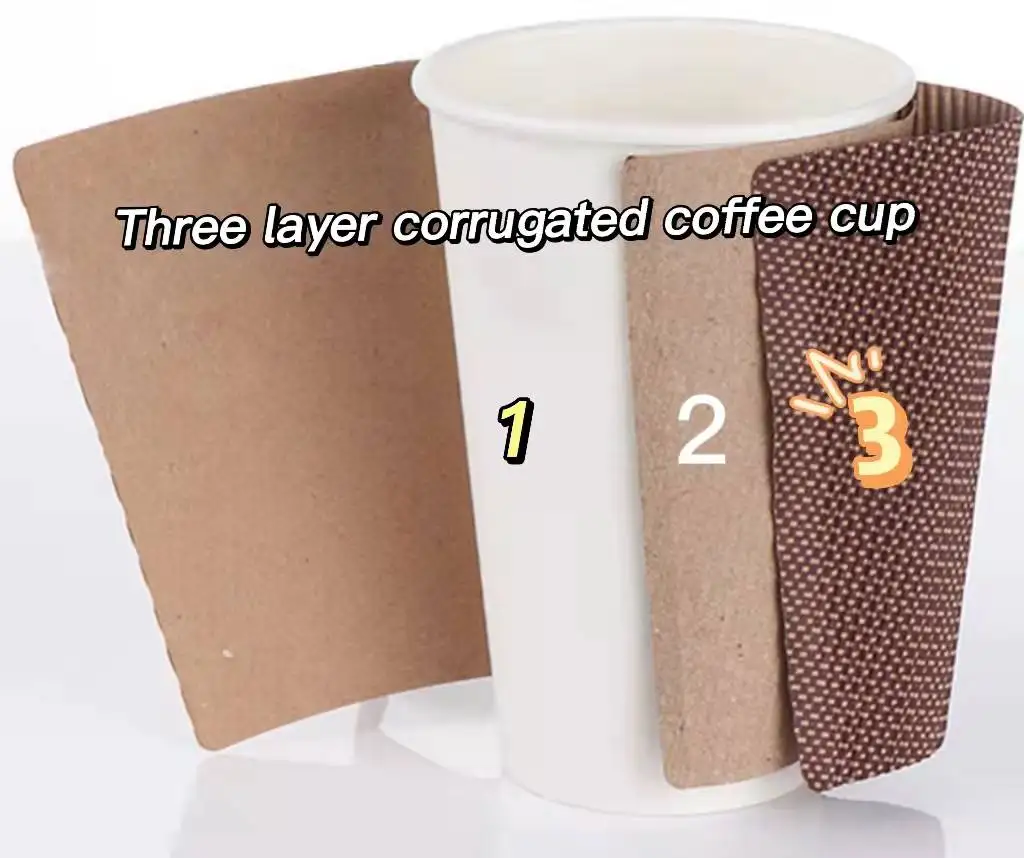 Eco Friendly Printed Logo Cold Beverage Cup Paper Cup with Lid Paper Cup Custom - Image 5