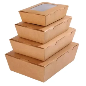 Customized Multi Size Vegetable Fruit Packing Box Disposable Mushroom Packaging Box with Window