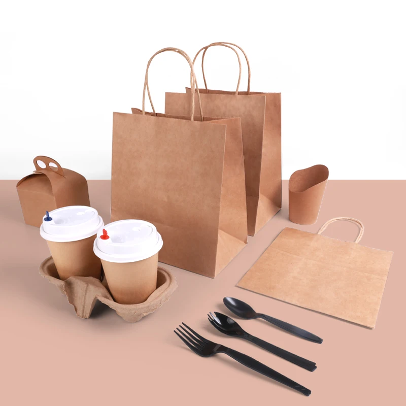 Biodegradable New Design Kraft Paper Kids Party Gift Bags with Handles - Image 2