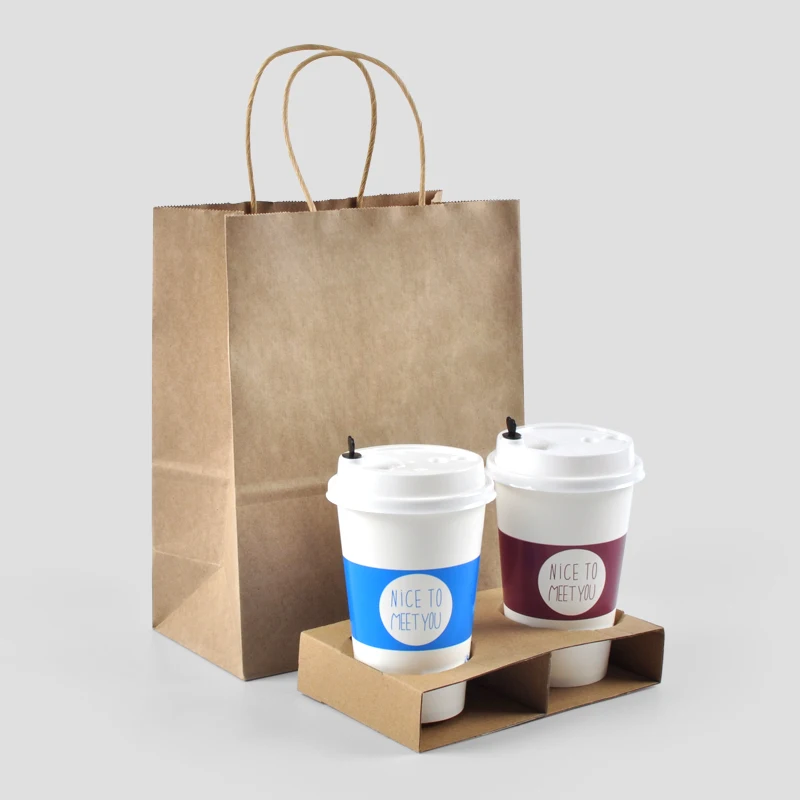 Biodegradable New Design Kraft Paper Kids Party Gift Bags with Handles - Image 4