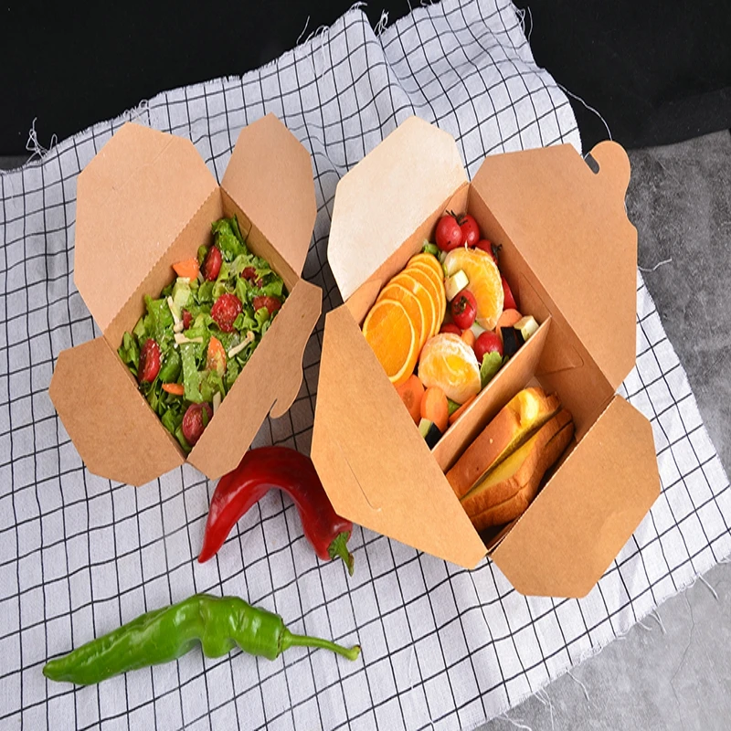Custom Cane Donut Pastry Cake Packaging Food Container Eco Friendly 2 Compartment Lunch Box - Image 4