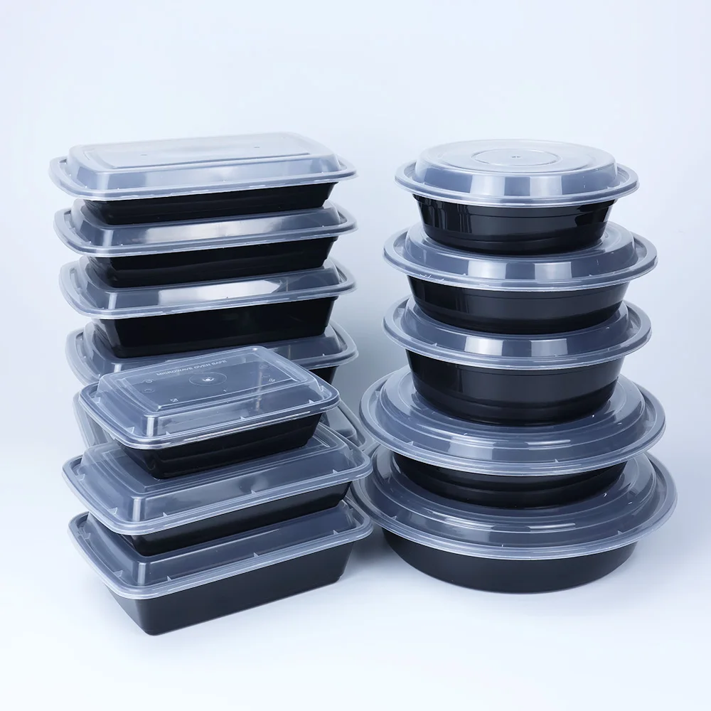 12oz 16oz 24oz 28oz 32oz 38oz Packaging Take Away Food Container Food Grade Pp Disposable Plastic Lunch Box Meal Prep With Lid - Image 2