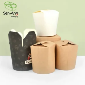 Round Bottom Eco Friendly Red Noodle 32 Oz Ramen Noodles Box