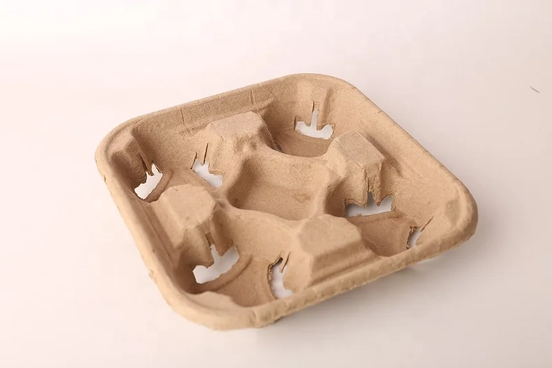 Disposable Customized Kraft Take Away Drink Eco Paper Coffee Cardboard Cup Holders Carrier Packing - Image 5