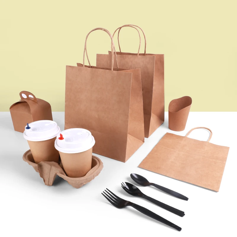 Biodegradable New Design Kraft Paper Kids Party Gift Bags with Handles - Image 3
