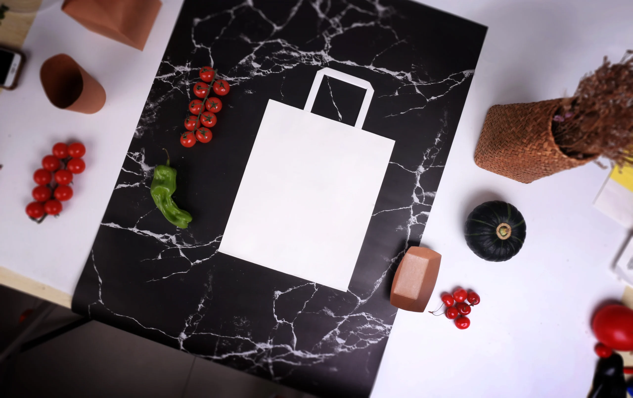 Black Rubber Printing Disposable Custom China Bolsa De Papel High Quality Brown Kraft Paper Bag 50 Pc - Image 2