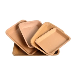 Customized Take Away Fried Food Packaging Paper Food Trays