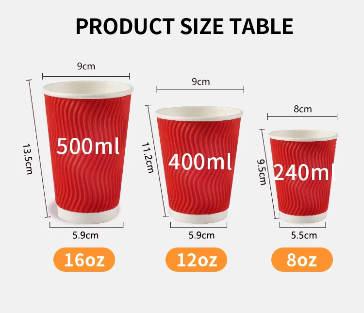 4oz 8oz 12oz Disposable Double Wall Gold Foil Stamping Logo All Black Hot Paper Custom Coffee Cup - Image 7