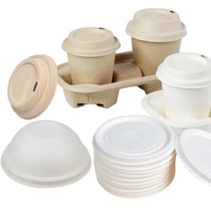 Paper Cups Biodegradable Disposable Sugarcane Bagasse Coffee Paper Cup Lid