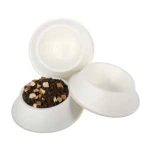 8oz 12oz Sugarcane Pulp Pet Bowl Slow Food Feeding OEM Wholesale Bagasse Paper Feeder Dog Bowls