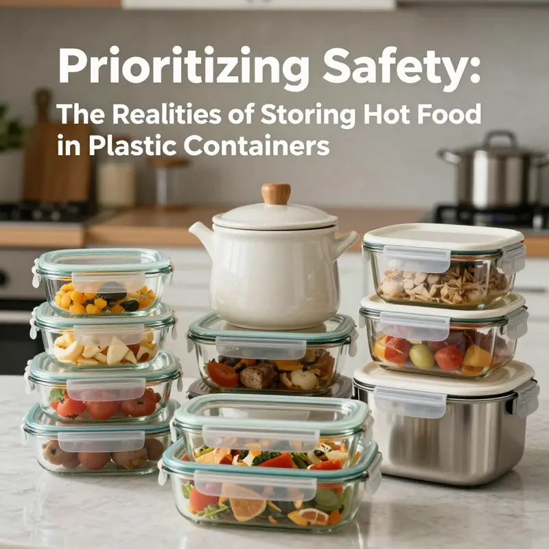 Potential chemical leaching from hot food stored in plastic containers can pose health risks.