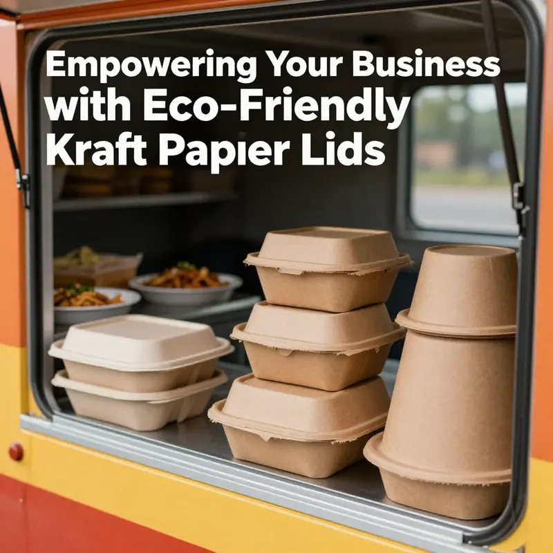 Kraft paper lids exemplify sustainable packaging through their eco-friendly materials and design.