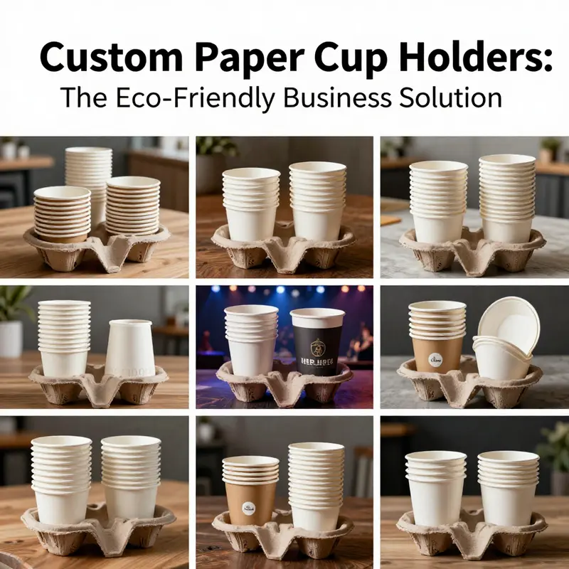 Exploring the durable and eco-friendly material composition of custom paper cup holders.