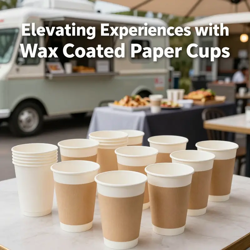 Detailing the exquisite design and material composition of wax coated paper cups.